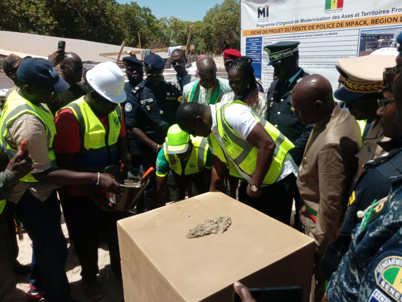 Casamance/Mpack : le PUMA lance la construction d’un poste de police frontalier, d’un coût global estimé à 500 millions de FCFA,