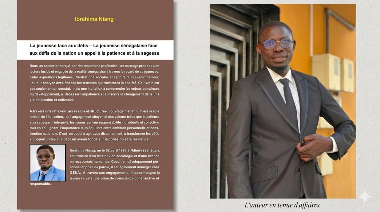 Ibrahima Niang interpelle la jeunesse avec un essai sur les défis contemporains