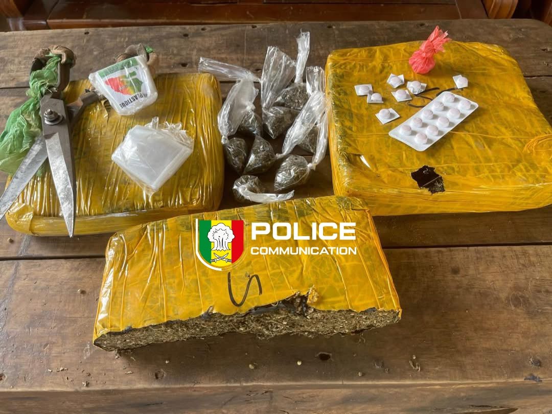 Kédougou : la Brigade des stupéfiants démantèle deux points de vente de drogue.‎