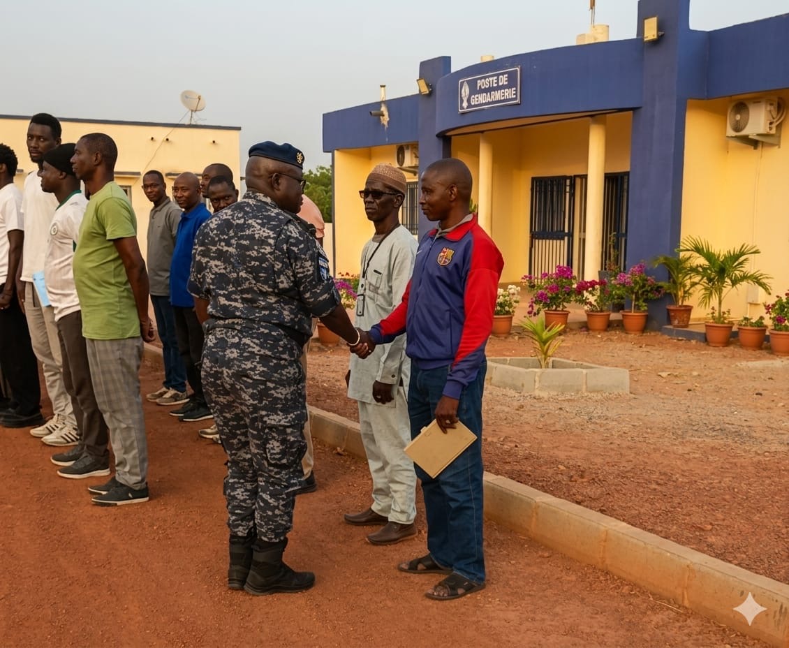 Tournée sécuritaire : le commandant de la gendarmerie territoriale visite Sabodala, Khossanto et Saraya
