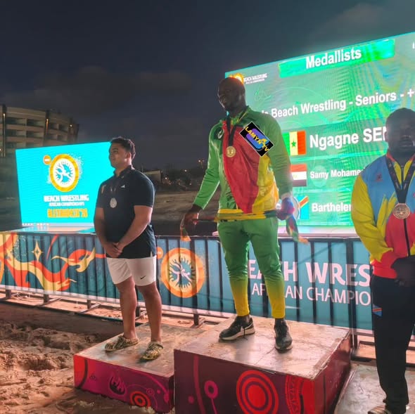 Lutte de plage : le Sénégal décroche 3 médailles d’or au Championnat d’Afrique en Égypte