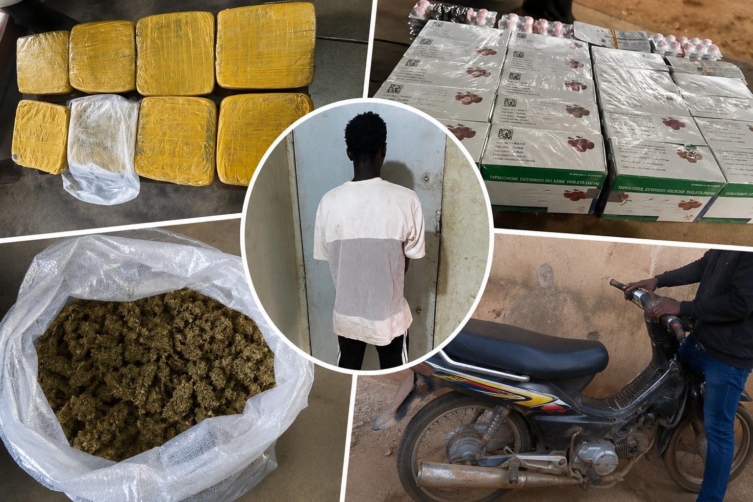 Kédougou/Bantaco : un réseau de trafic de drogue démantelé, 6 kg de chanvre indien et 2 400 comprimés de Tramadol saisis