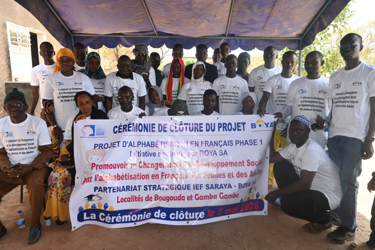 Saraya-Gamba-Gamba : clôture de la première phase du projet d’alphabétisation soutenu par BOYA SA