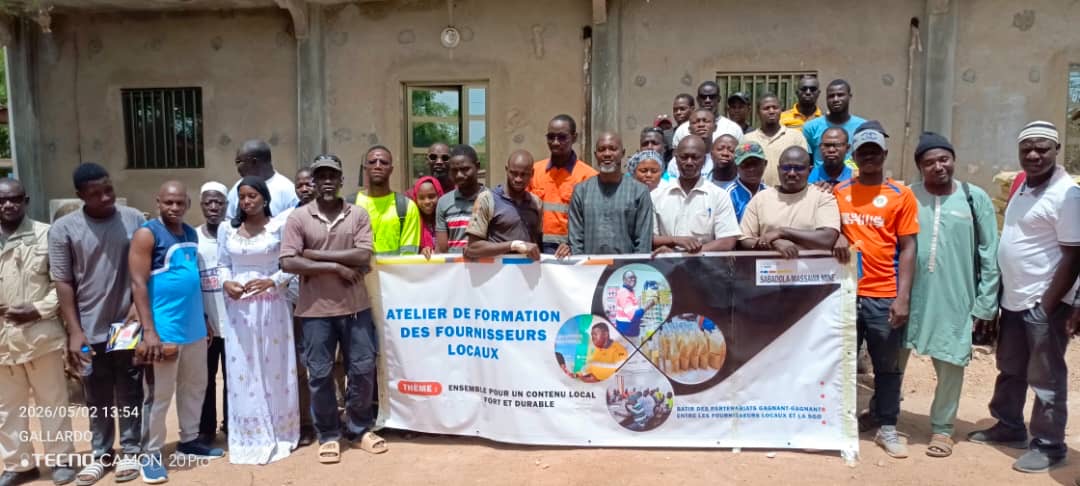 Saraya : Sabodala Gold Operations renforce les capacités des fournisseurs locaux