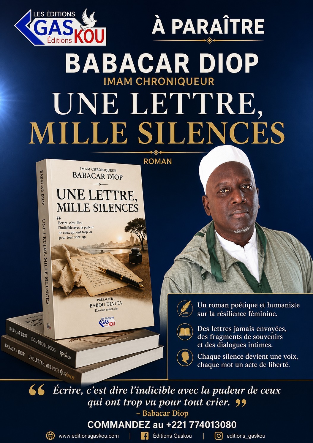 Note de lecture : « Une lettre, mille silences » de Babacar Diop