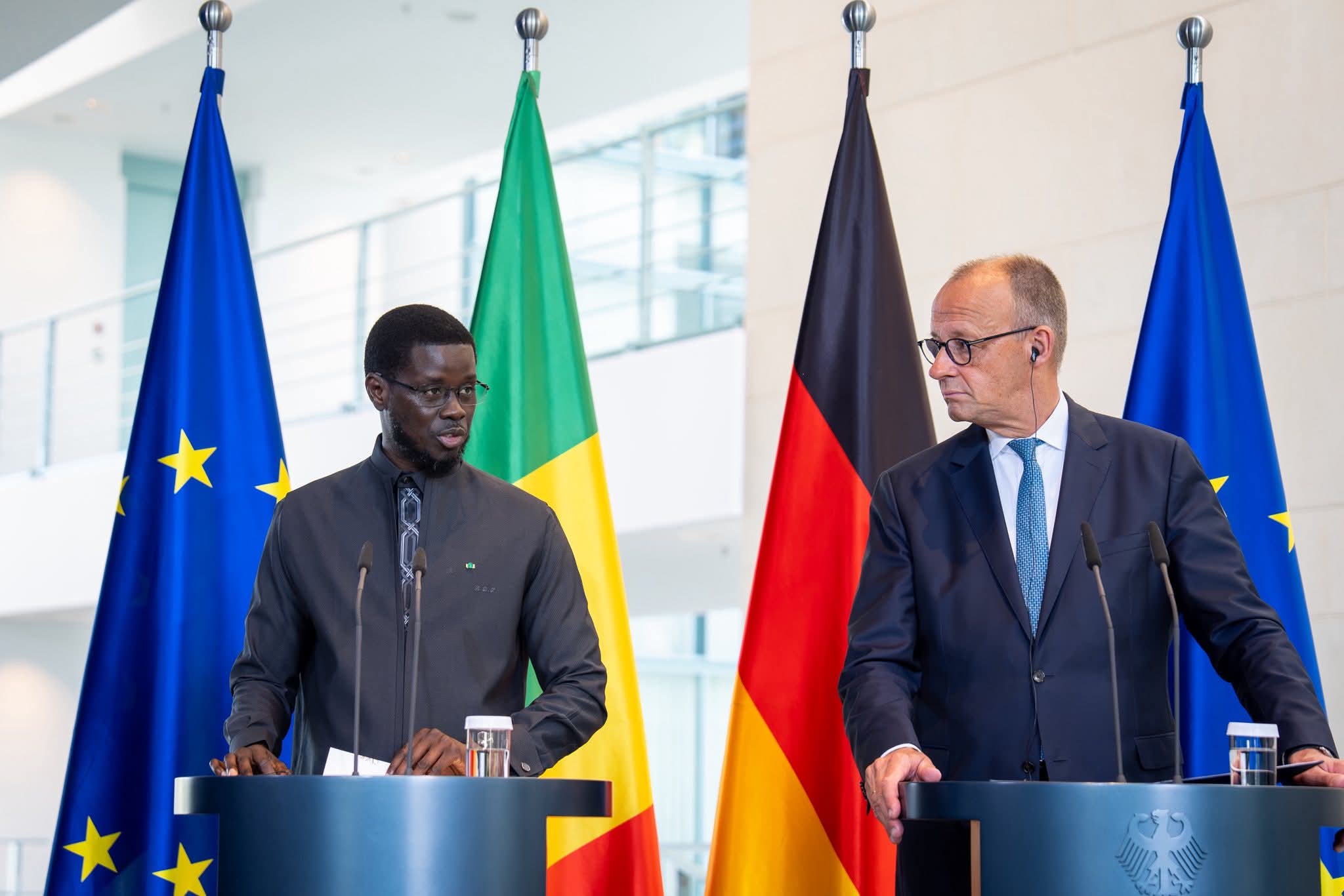 Berlin : Diomaye Faye et Friedrich Merz renforcent le partenariat stratégique Sénégal–Allemagne