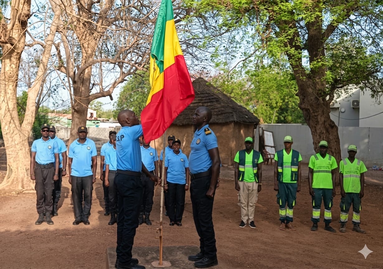 Saraya/Bembou : Les ASP réaffirment leur engagement citoyen lors de la cérémonie de levée des couleurs