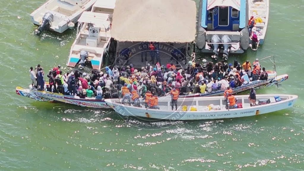 Immigration irrégulière : 99 Sénégalais, dont 2 enfants, secourus parmi 161 migrants au large des côtes Mauritaniennes